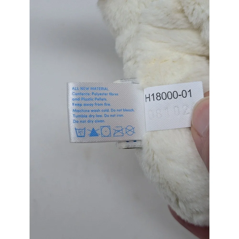 Battat Puppy‎ Dog Plush Red Collar Stuffed Animal Vintage Y2K Cute White Brown